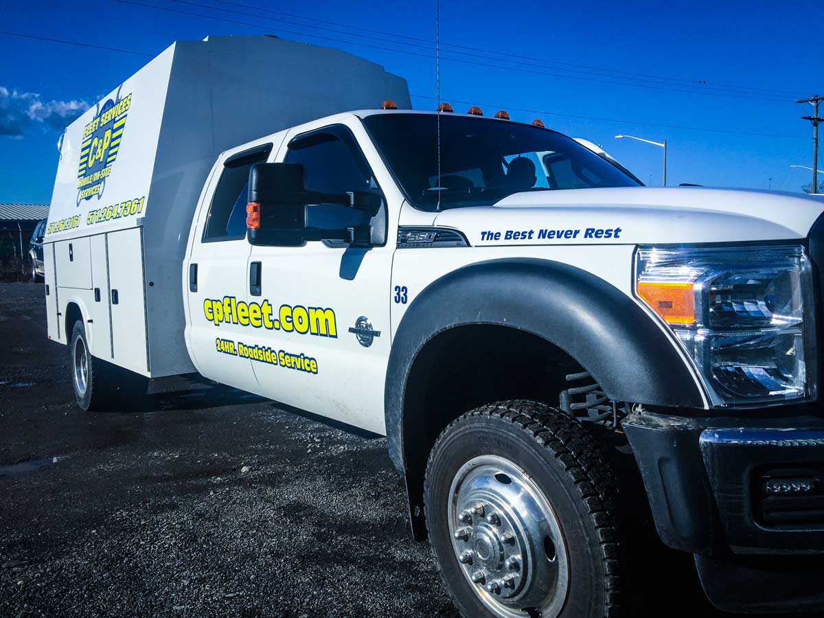 We offer Fleet vehicle repairs wherever you need them. Our modern fleet of mobile service trucks is fully equipped to offer fast, thorough repairs & maintenance at the job site, on your land, or at your motor pool. Our certified technicians and diesel specialists are capable of on-site repairs to all vehicle types ranging from light duty to heavy duty trucks, trailers, farm and construction equipment.